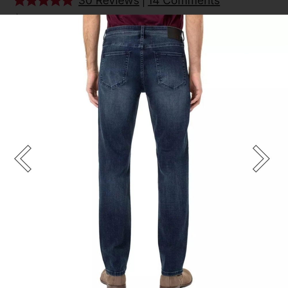 Liverpool Relaxed Straight Denim Jeans In Size 36x32. - Picture 3 of 12